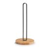 Küchenrollenhalter aus Metall und Holz