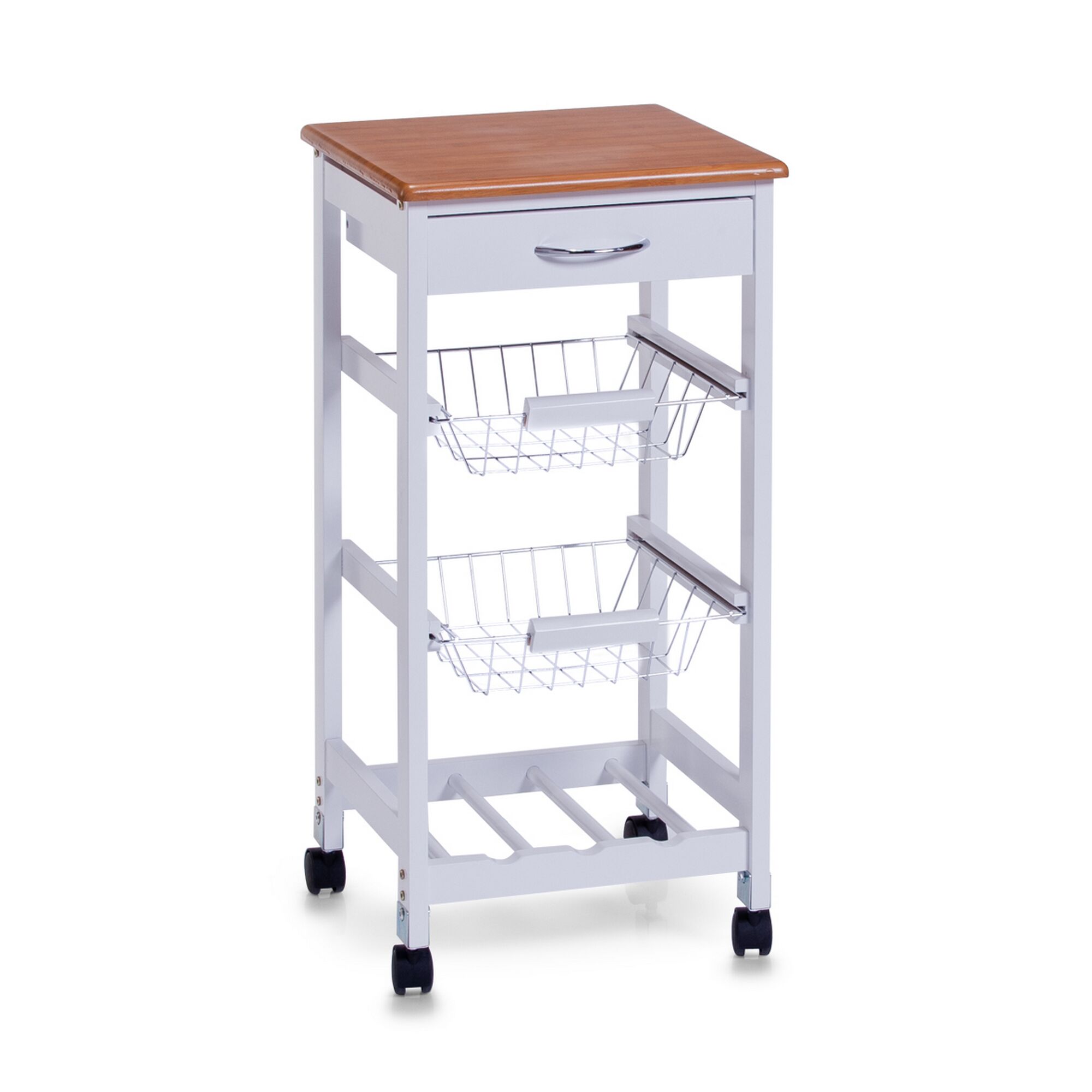 Rollwagen mit Schublade und zwei Körben