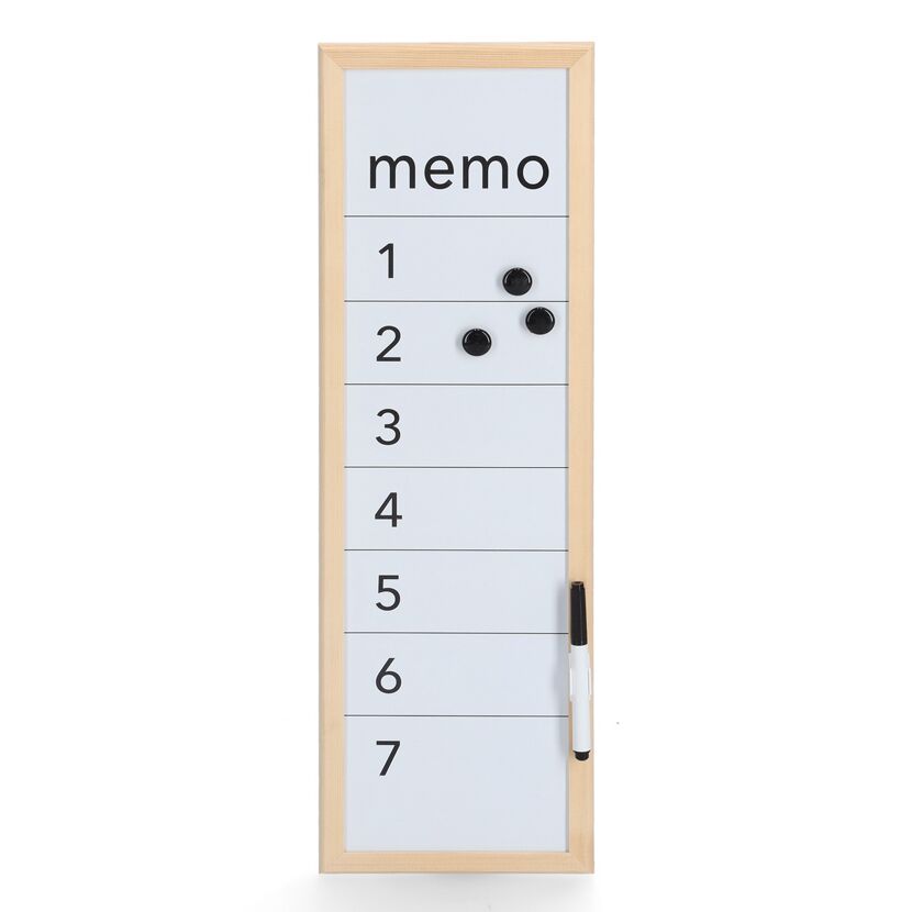Memo Board mit Whiteboard-Stift