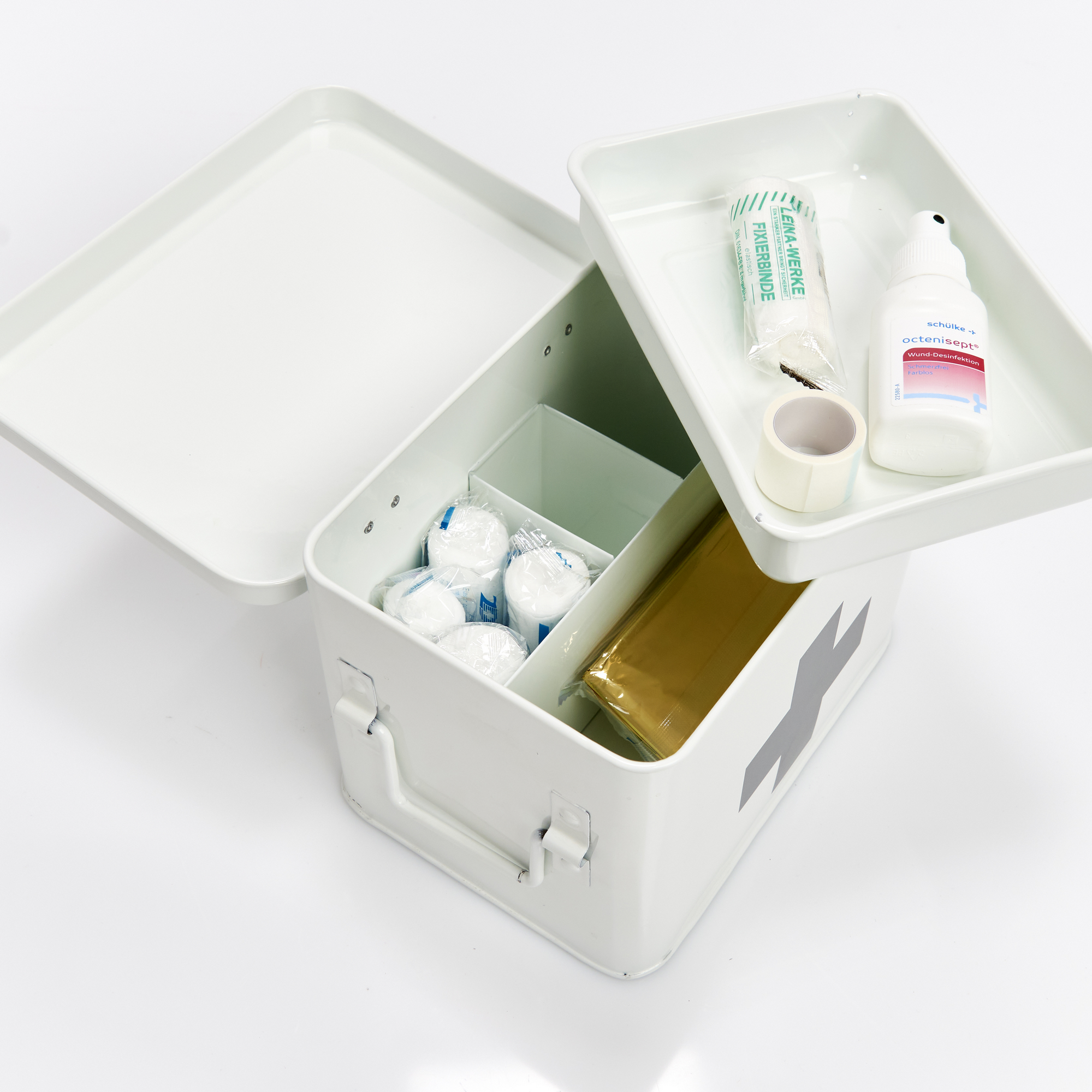 Medizinbox weiß 22,5 x 15,5 x 16,5 cm + product picture