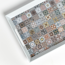Verkleinertes Bild von Melamintfarbenablett 'Mosaik' mehrfarbig 50 x 4,7 x 35 cm