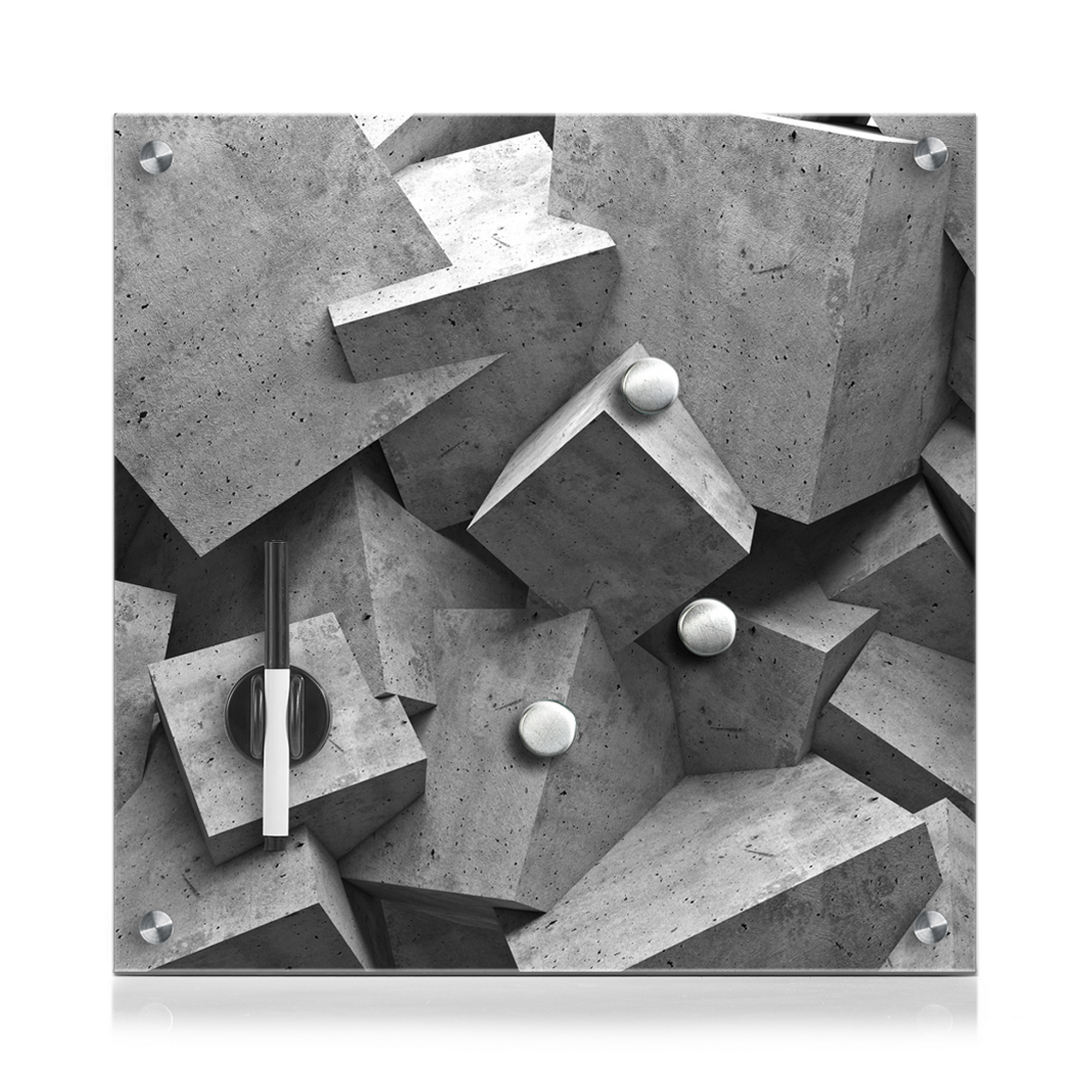 Memoboard 'Cubes' 40 x 40 x 1,6 cm + product picture