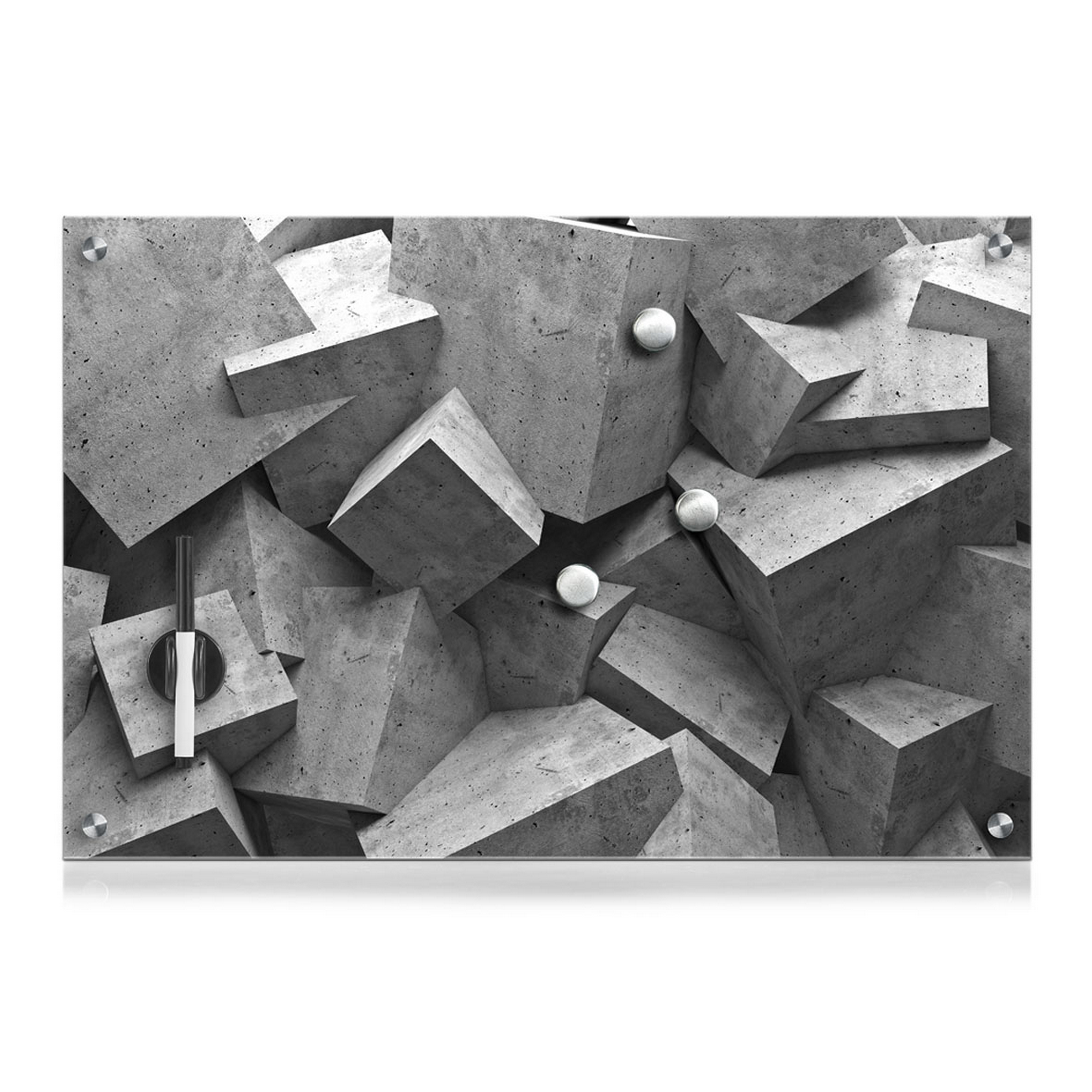 Memoboard 'Cubes' 60 x 40 x 1,6 cm + product picture