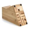 Leerer Messerblock aus Bambusholz