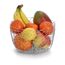 Metallkorb mit Obst