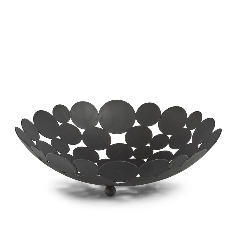 Schwarzer Metall Obstkorb