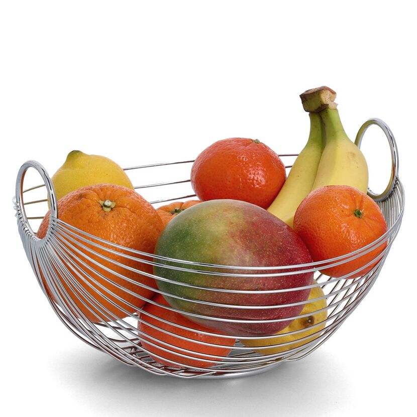 Metallkorb mit Obst