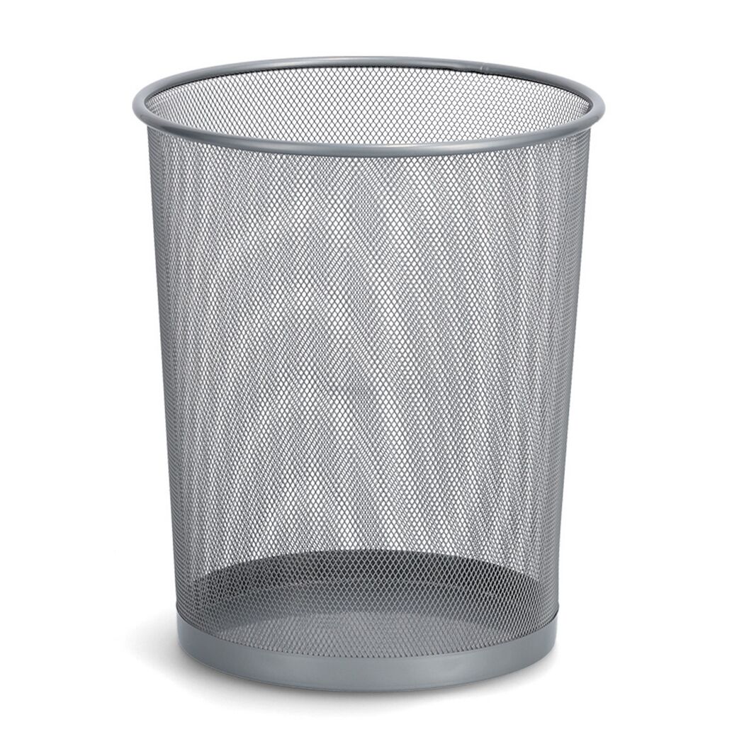 Leerer Papierkorb aus Metall