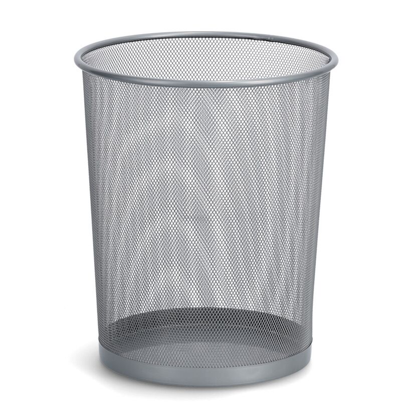 Leerer Papierkorb aus Metall