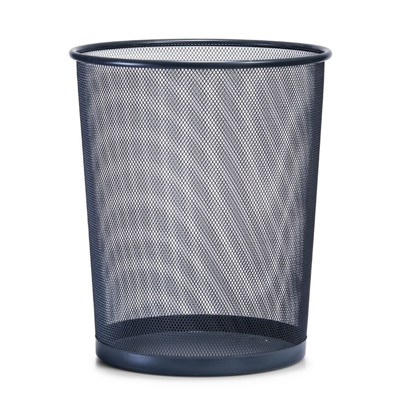 Leerer Papierkorb aus Metall