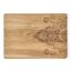Rechteckiges Holzbrett mit Blumenmuster