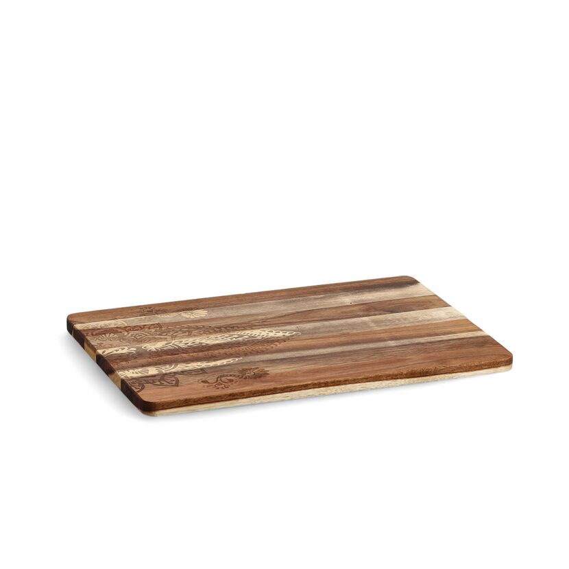 Rechteckiges Servierbrett aus Holz