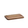 Rechteckiges Holzbrett mit Loch