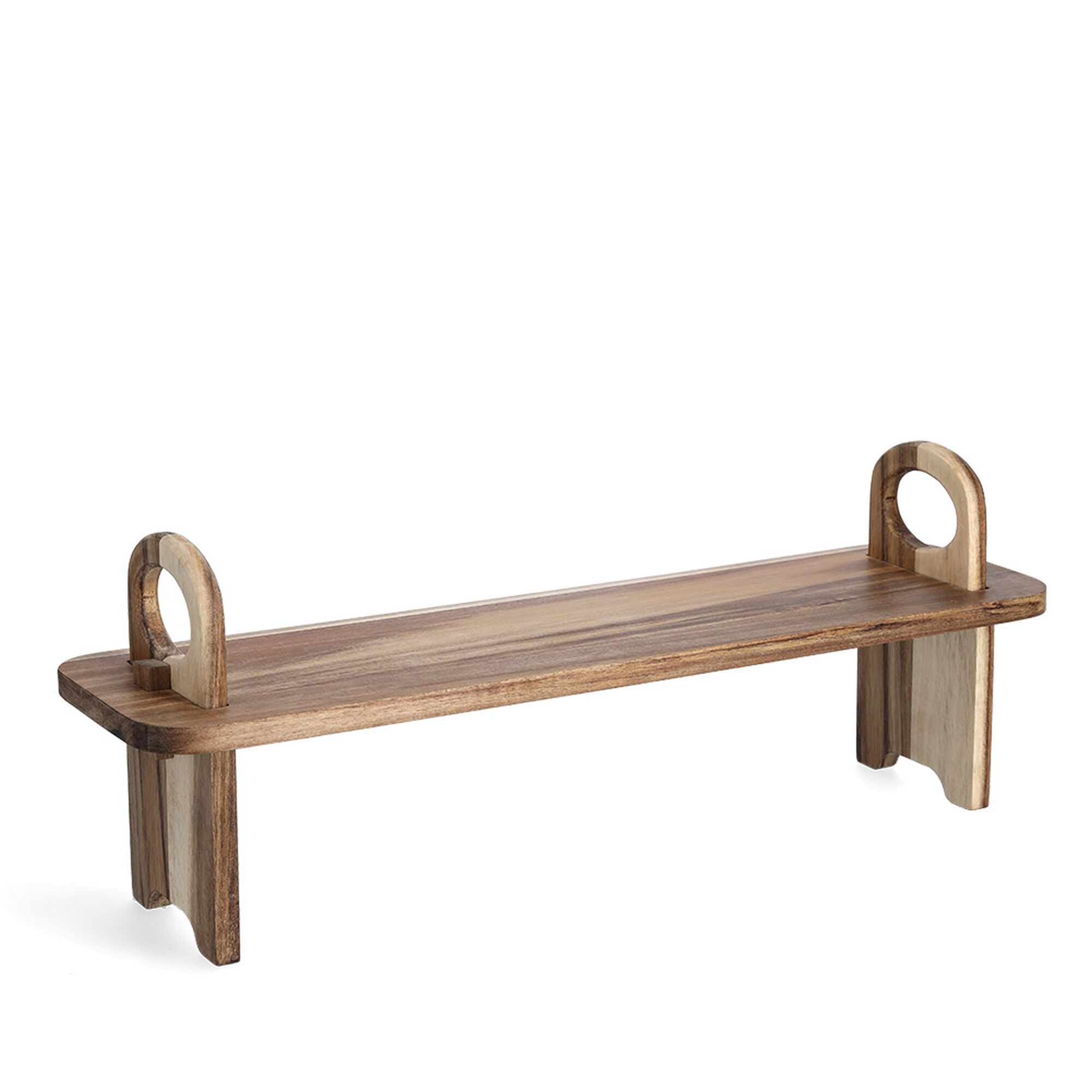 Servierbrett aus Holz mit Griffen