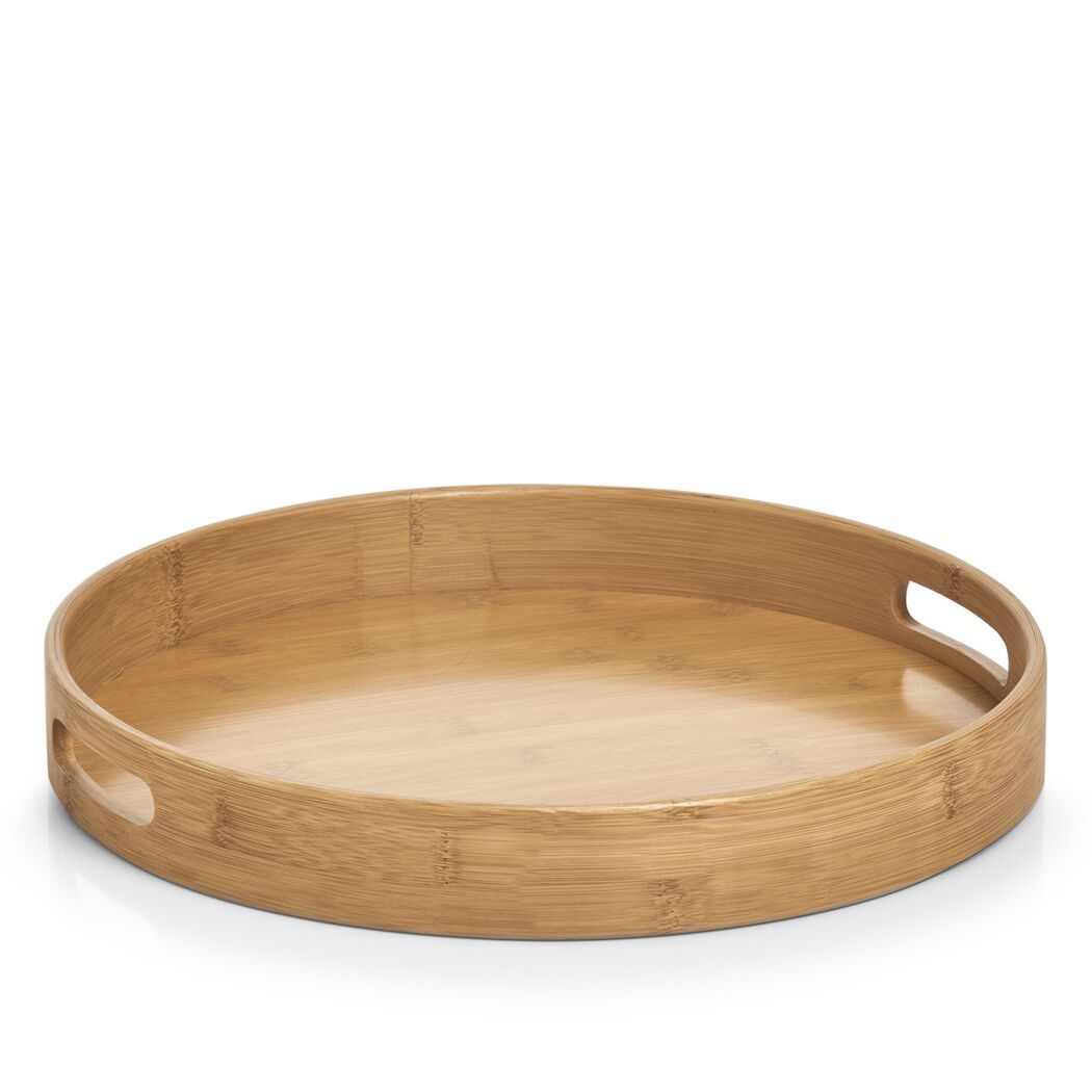 Rundes Bambus Tablett