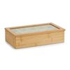 Teebeutelbox naturfarben 36 x 9 x 20 cm