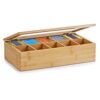 Offene Teebeutelbox aus Bambus