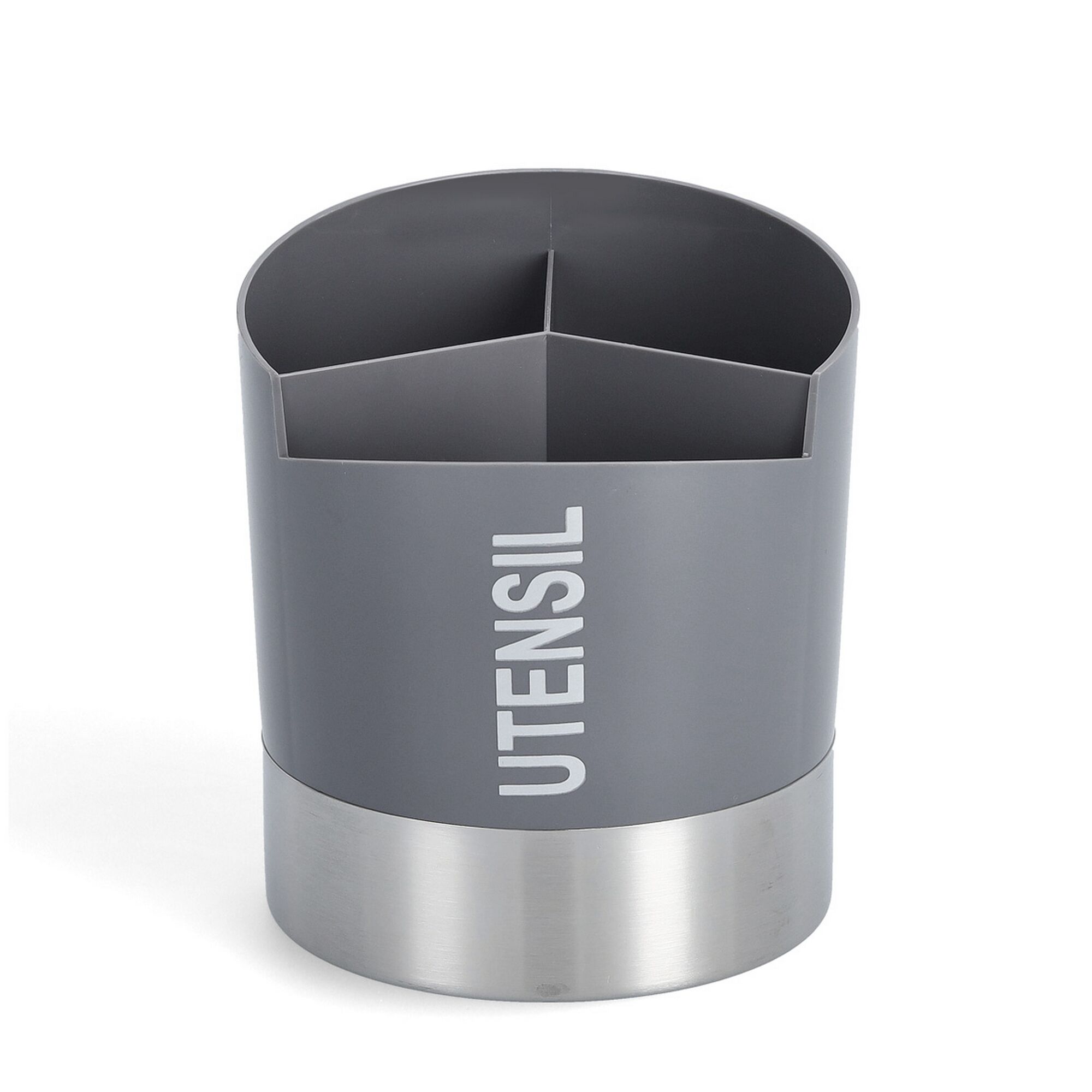 Grauer Utensilienhalter