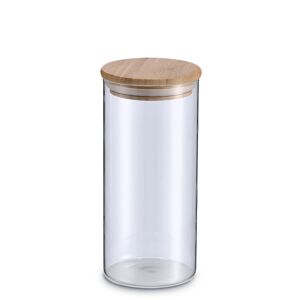 Vorratsglas transparent 1,4 l mit Bambusdeckel