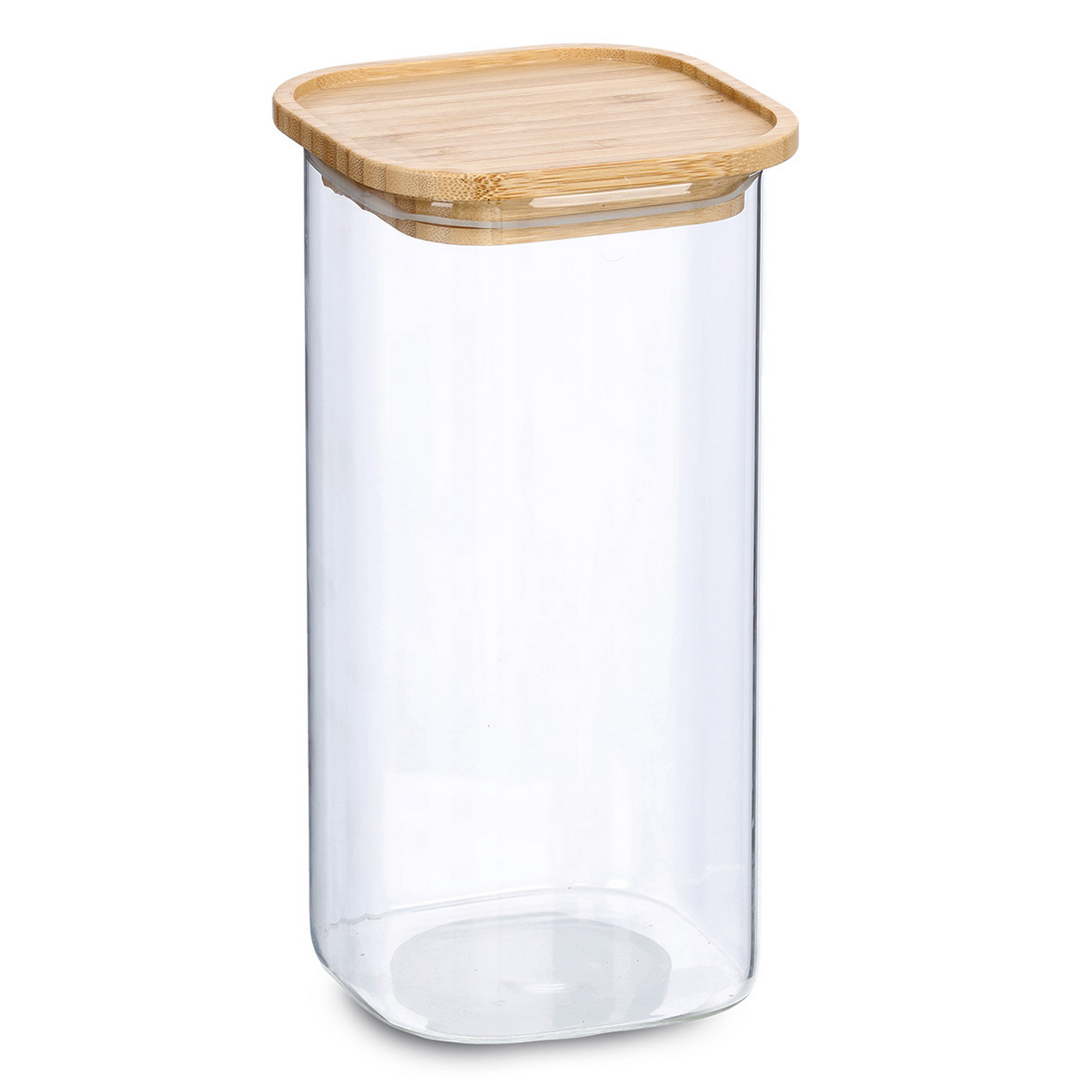 Vorratsglas transparent 1, 57 l mit Bambusdeckel + product picture