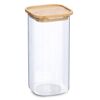 Leeres Vorratsglas mit Bambusdeckel