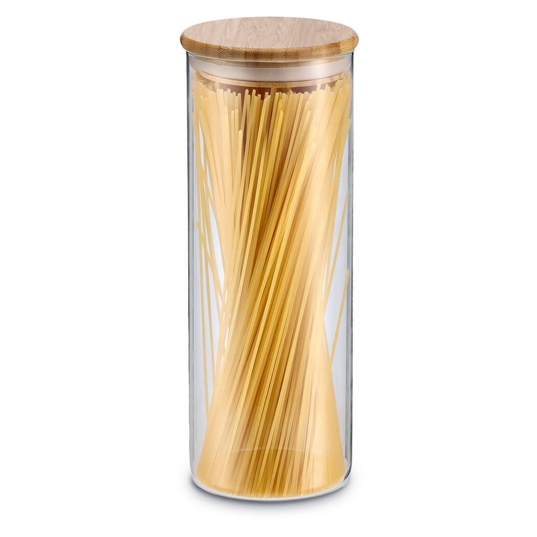 Glasbehälter mit Spaghetti