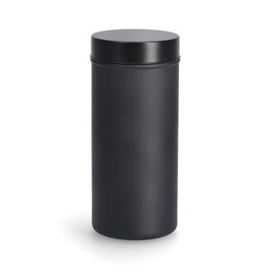 Vorratsglas schwarz 1,25 l mit Metalldeckel