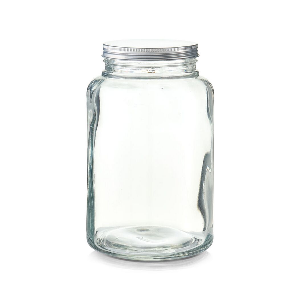 Leeres Vorratsglas mit Deckel