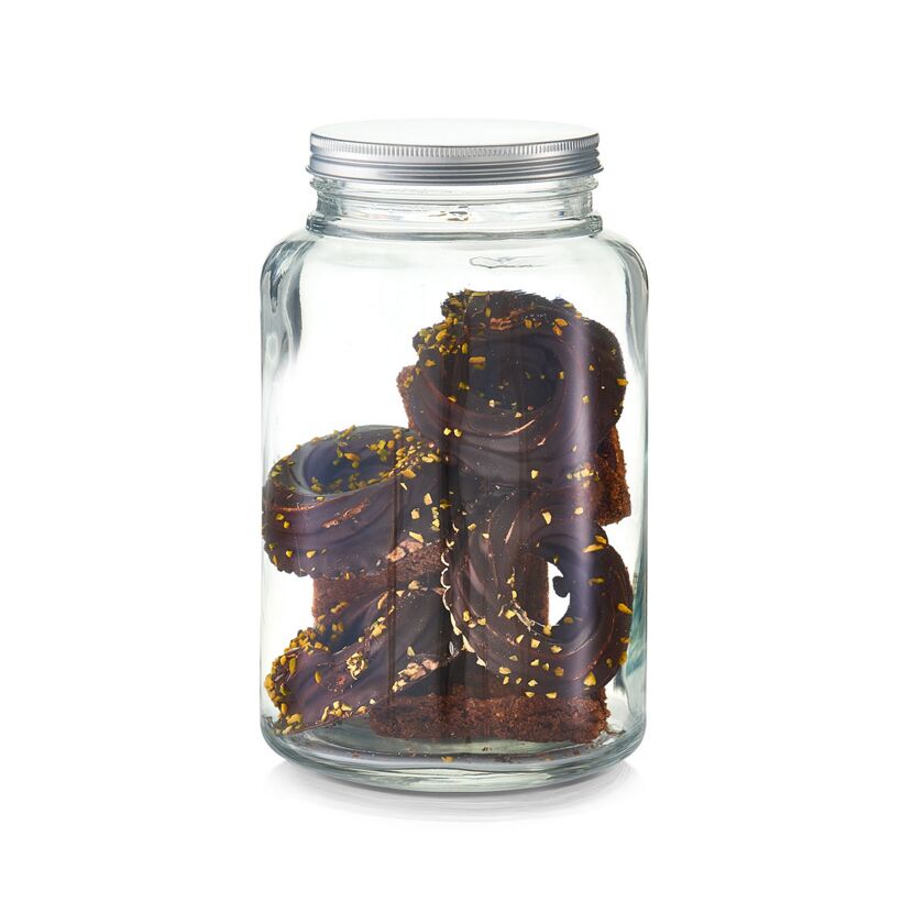 Glas mit Schokokeksen