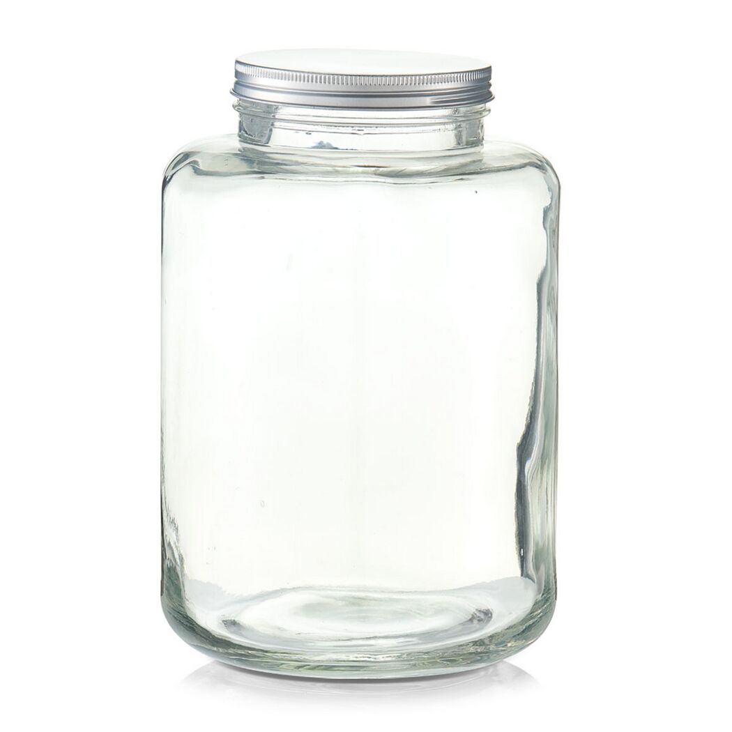 Leeres Vorratsglas mit Deckel