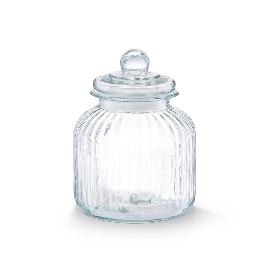 Leeres Glas mit Deckel