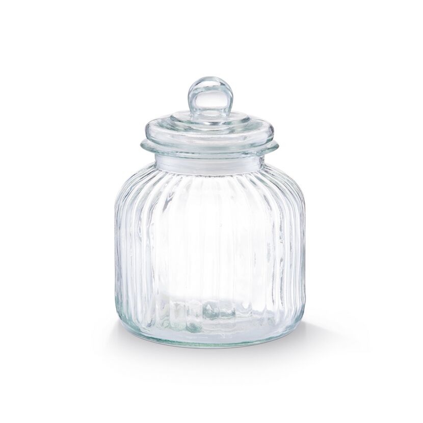 Leeres Glas mit Deckel