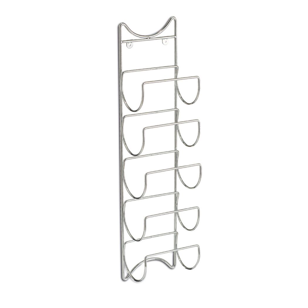 Metallischer Flaschenhalter für die Wand
