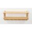 Garderobe aus Bambus mit Haken und Ablage