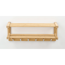 Wandgarderobe Bambus naturfarben 60 x 24 x 24 cm