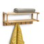 Wandgarderobe Bambus naturfarben 60 x 24 x 24 cm