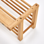 Wandgarderobe Bambus naturfarben 60 x 24 x 24 cm