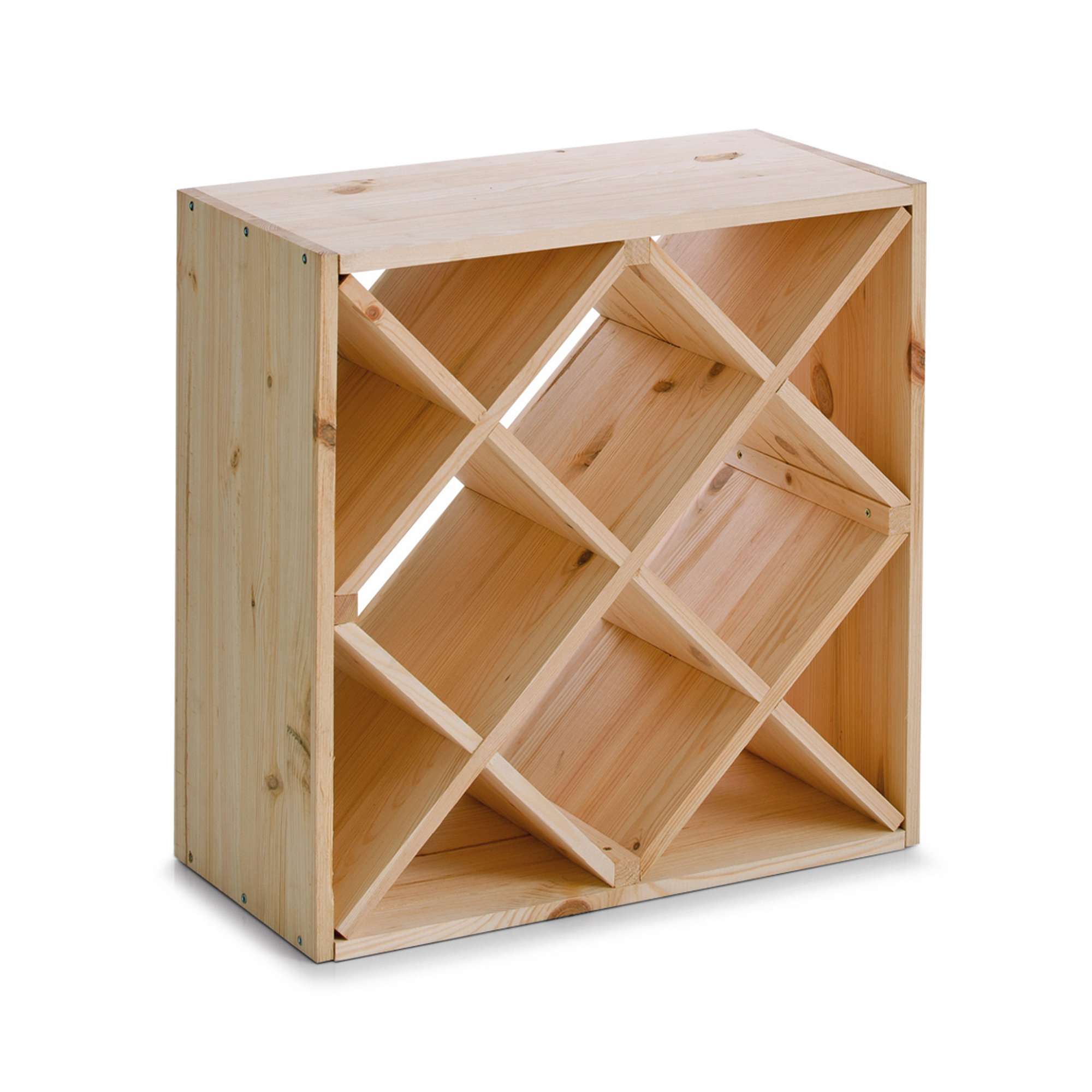 Weinregal holzfarben 52 x 52 x 25 cm + product picture