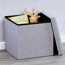 Sitzhocker grau 38 x 38 x 38 cm