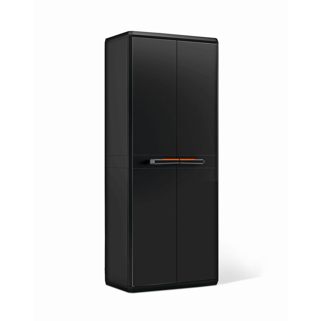 Schwarzer Kunststoffschrank