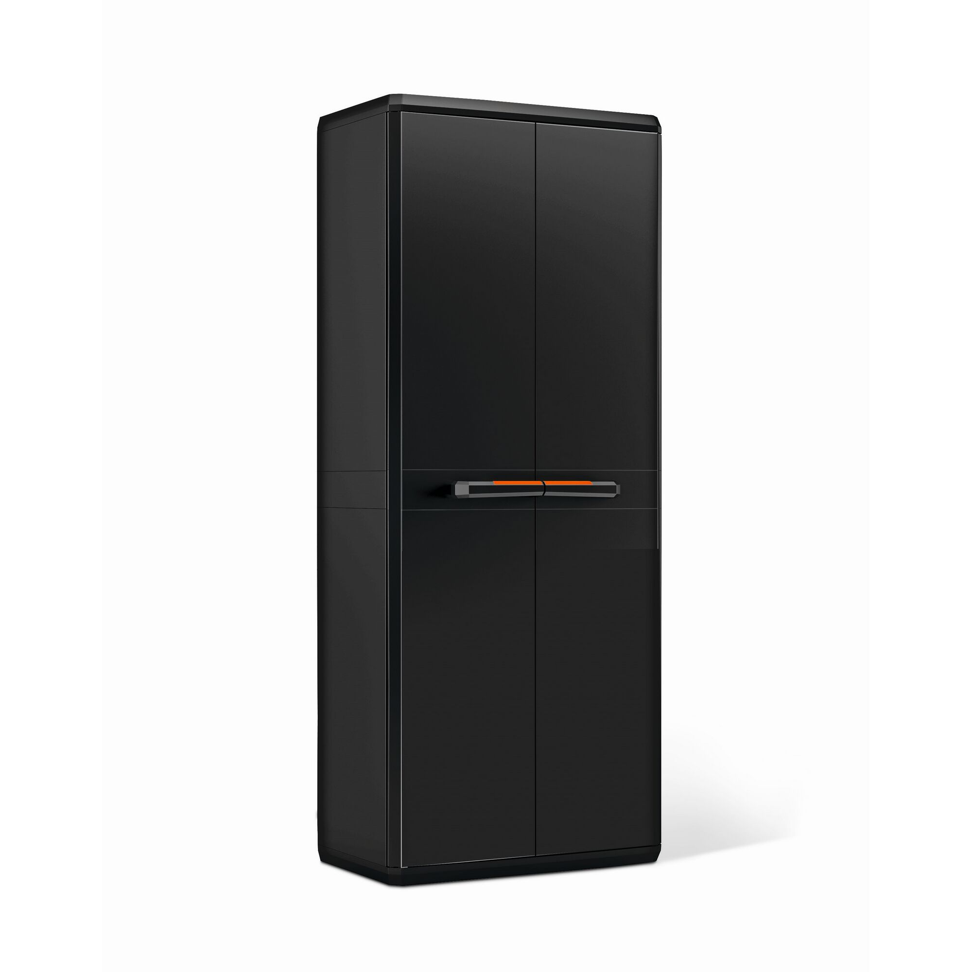 Schwarzer Kunststoffschrank