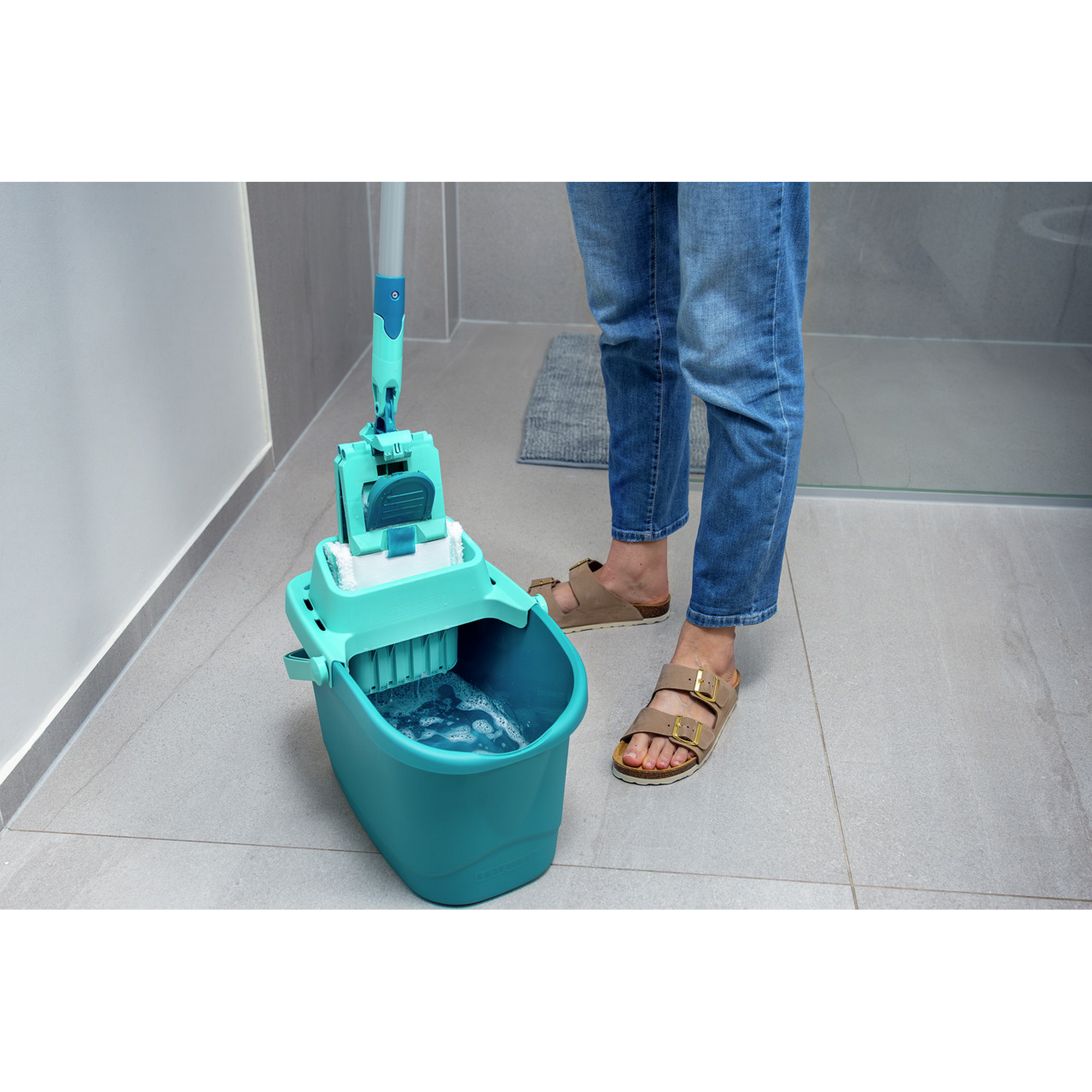 Bodenwischer 'Power Clean M micro duo' 37 cm mit Wischbezug