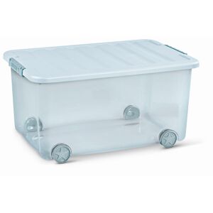 Aufbewahrungsbox 'Scotti Style' blau/transparent 50 l