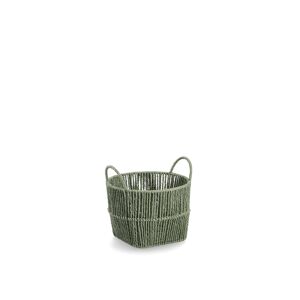 Aufbewahrungskorb Papiergeflecht salbei 26 x 18 x 26 cm