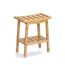 Holzhocker mit Ablage