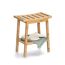 Holzhocker mit Ablage