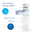 Wasserfilterflasche 'Vital' lightblue