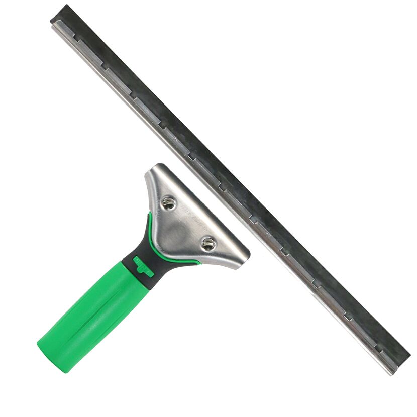 Fensterwischer mit grünem Griff