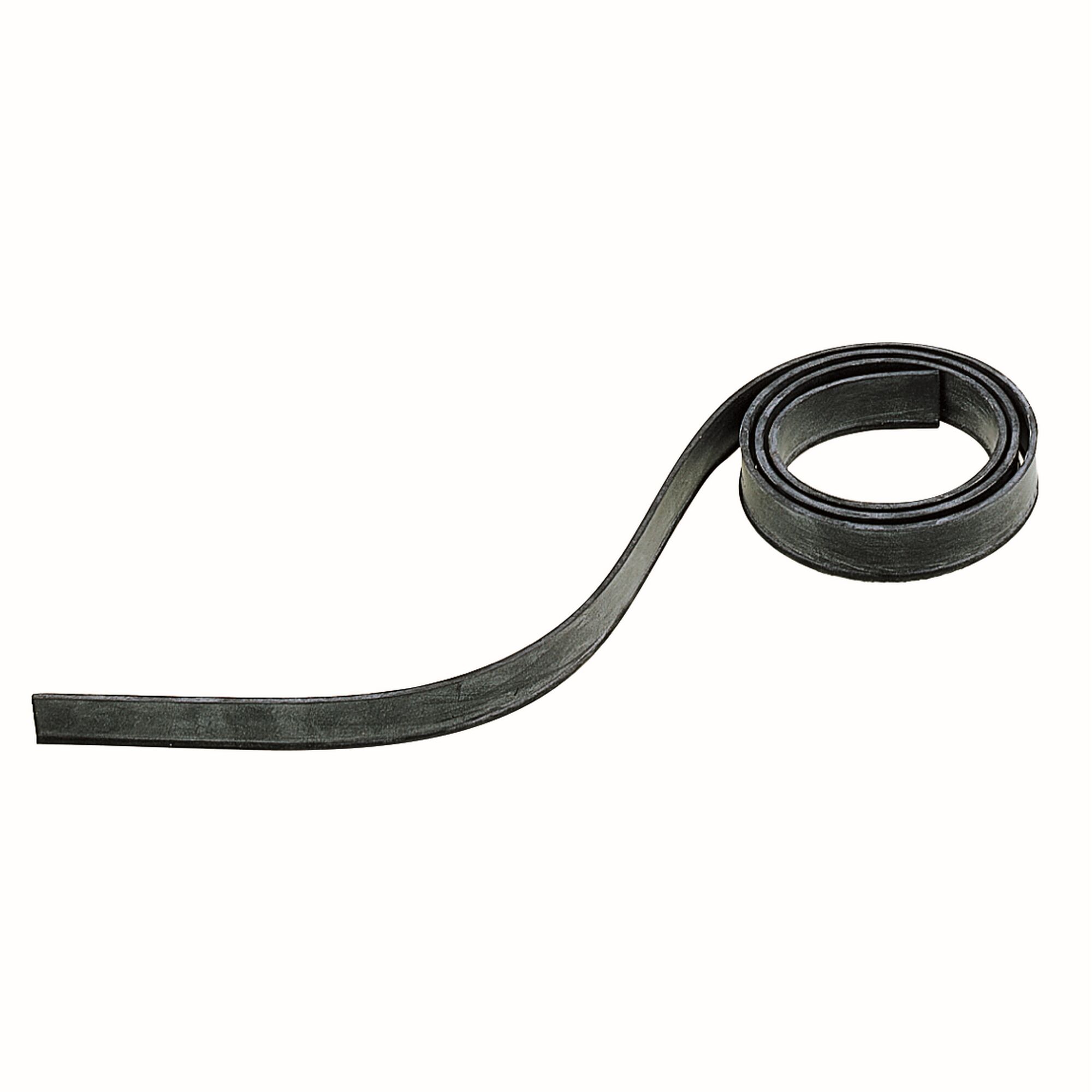 Schwarzes Gummi Dichtungsband aufgerollt