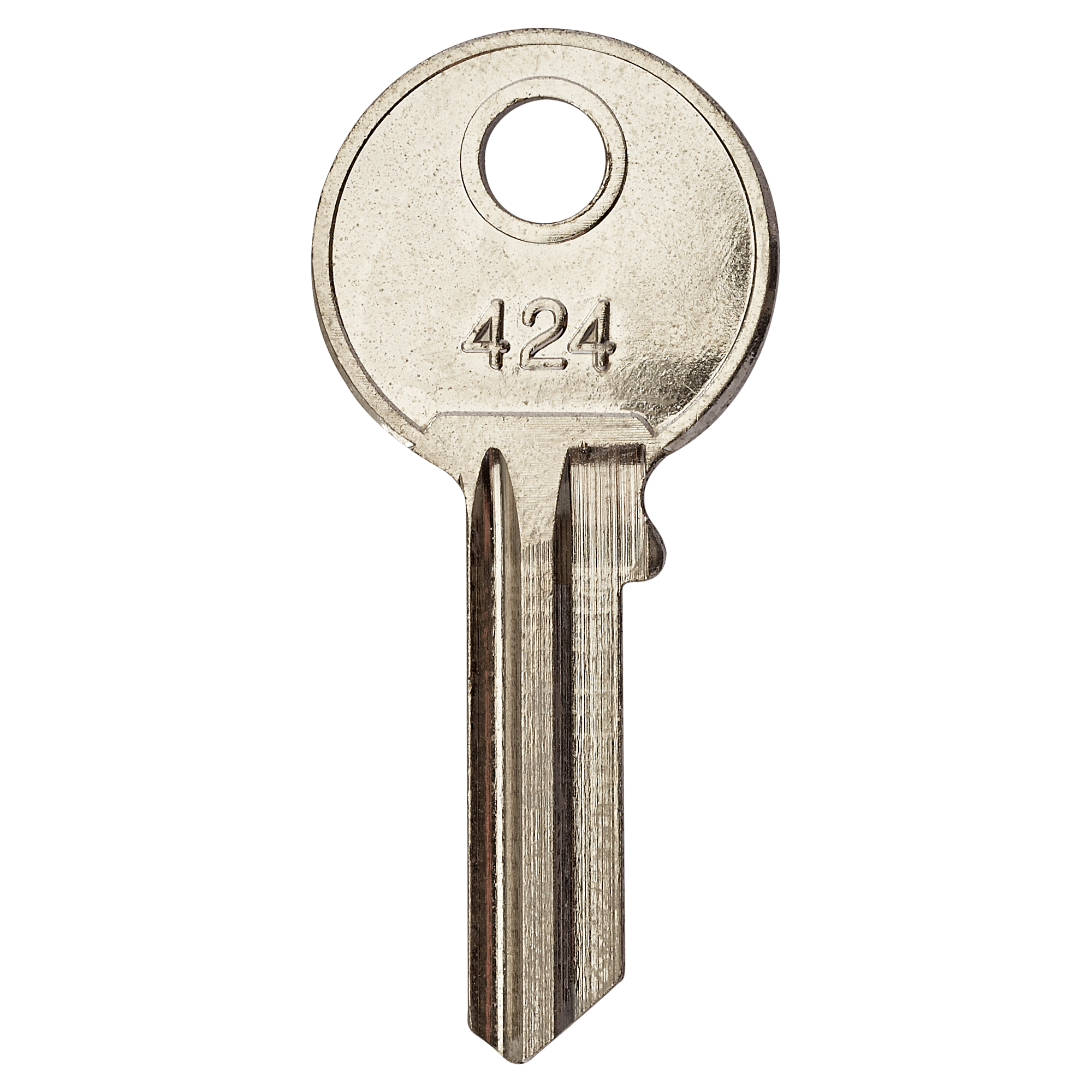 Silberner Schlüssel mit der Nummer 424.